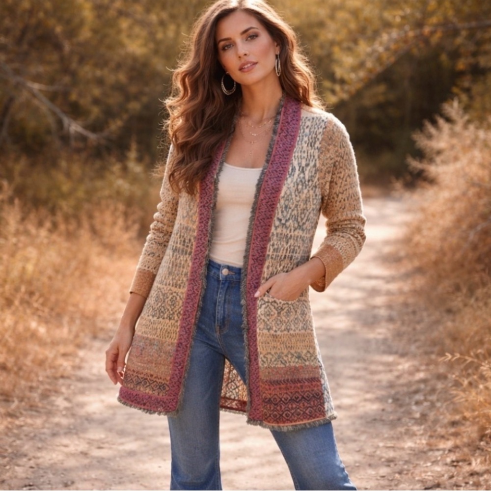 Free people Desert Sand Off White Cardigan Sweater RARE NEW WITH TAGS SIZE XS